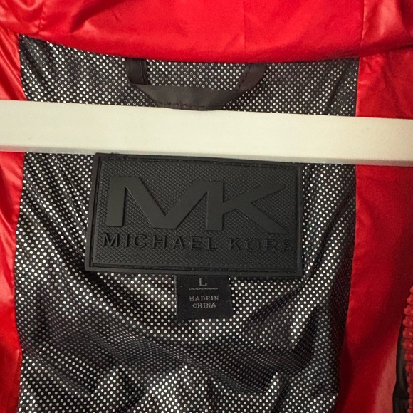 Michael Kors Black and Red Puffer Jacket Unisex - Picture 8 of 9